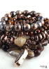 Boho Bracelet, RH Bracelet Set, Cubic Zircon Ball, Natural Stones Ball